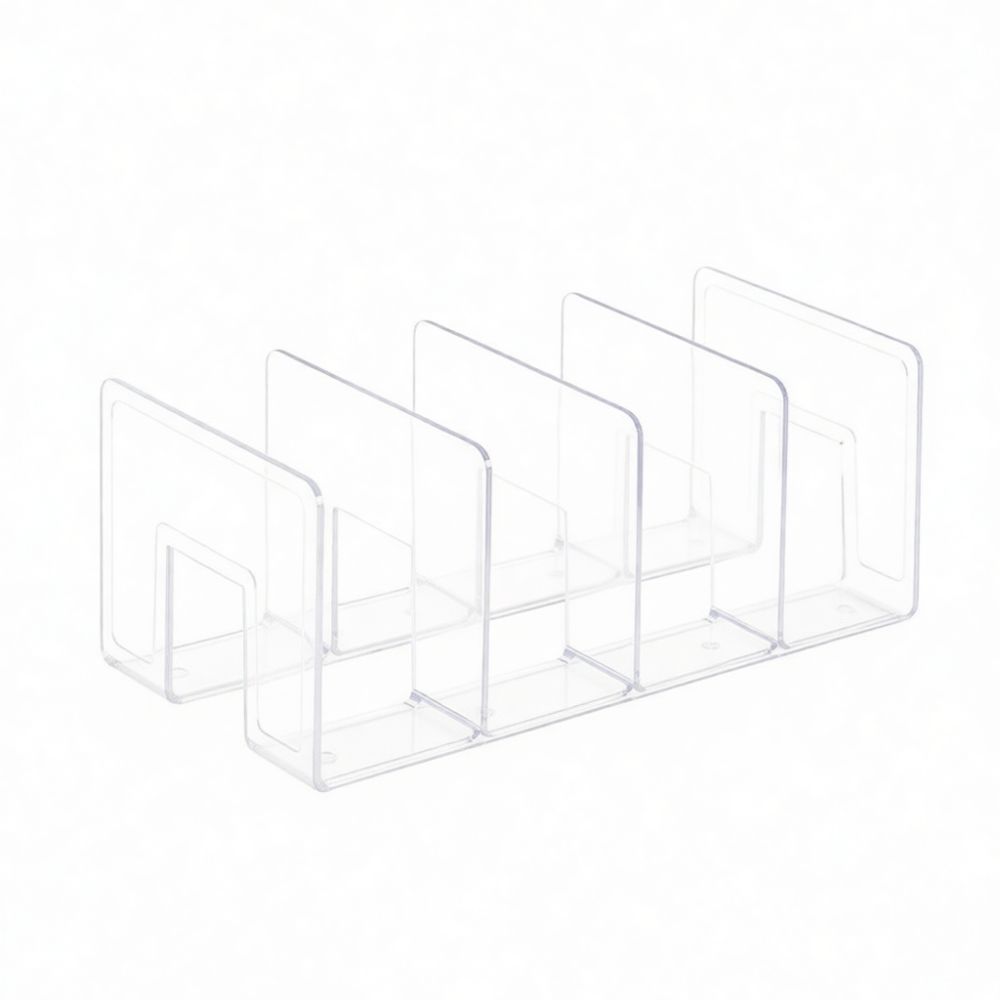 Clear Acrylic Book Stand Holder - Acryl-Schreibtisch-Organizer, transparente Buchstützen, durchsichtiger Ablageständer für