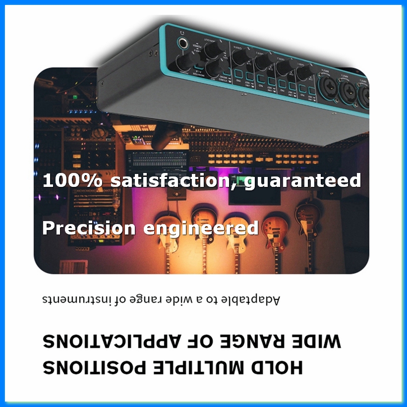 Music - Audio-Interface Soundkarte Professionelle USB-Schnittstelle Studioaufnahme mit