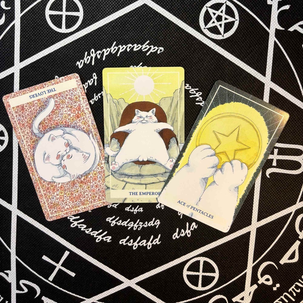 Verspieltes Aquarell-Katzen-Ta – Tarot Deck With Guidebook Bewertung und Preis