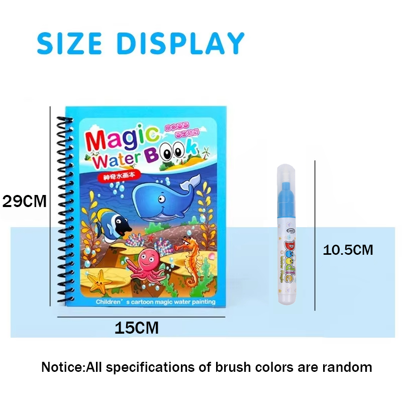 Magisches Wassermalbuch Wieder – Reusable Water Magic Coloring Book Bewertung und Preis