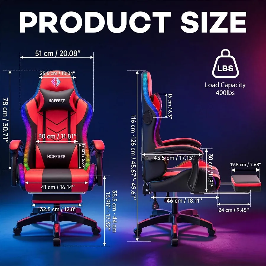 RGB-Gaming-Stuhl mit Lautsprec – Music Bewertung und Preis