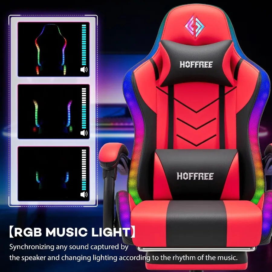 RGB-Gaming-Stuhl mit Lautsprec – Music Bewertung und Preis