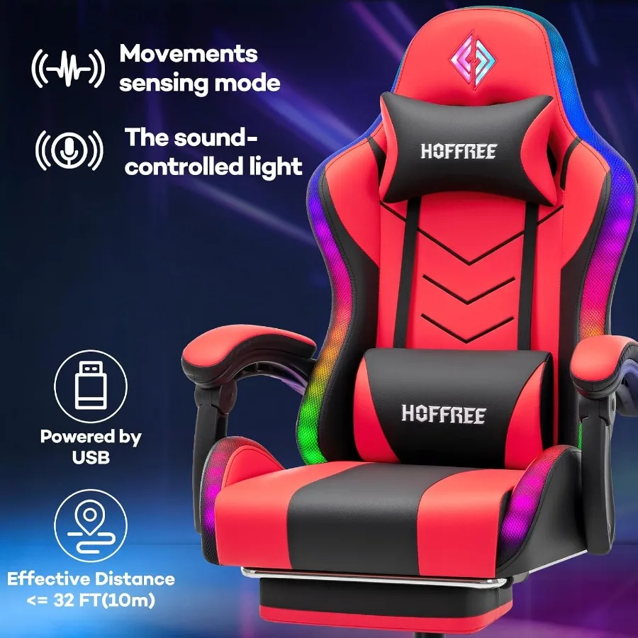 RGB-Gaming-Stuhl mit Lautsprec – Music Bewertung und Preis