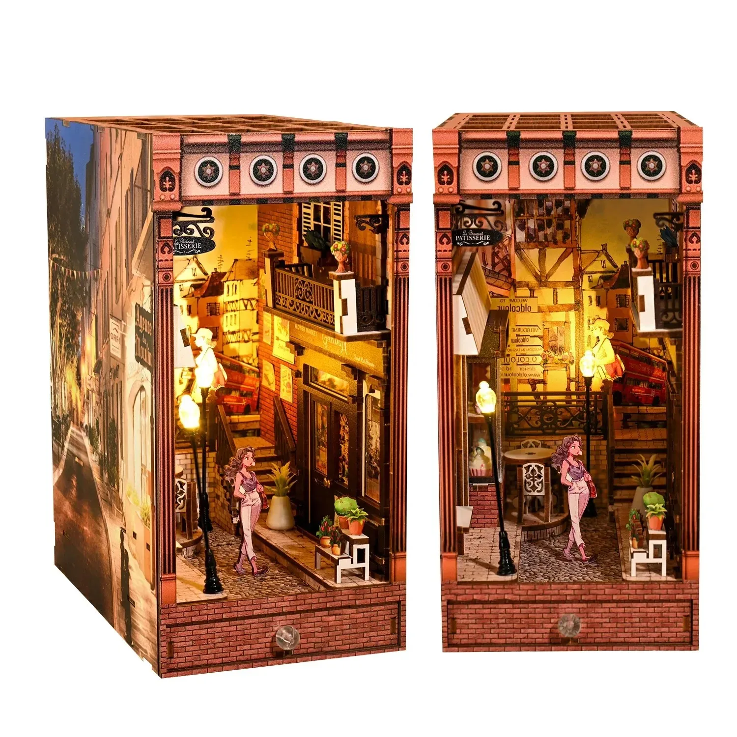 NEUE Retro DIY Holz Buch Nook  – Diy Wooden Book Nook Kit Shelf Insert Bewertung und Preis