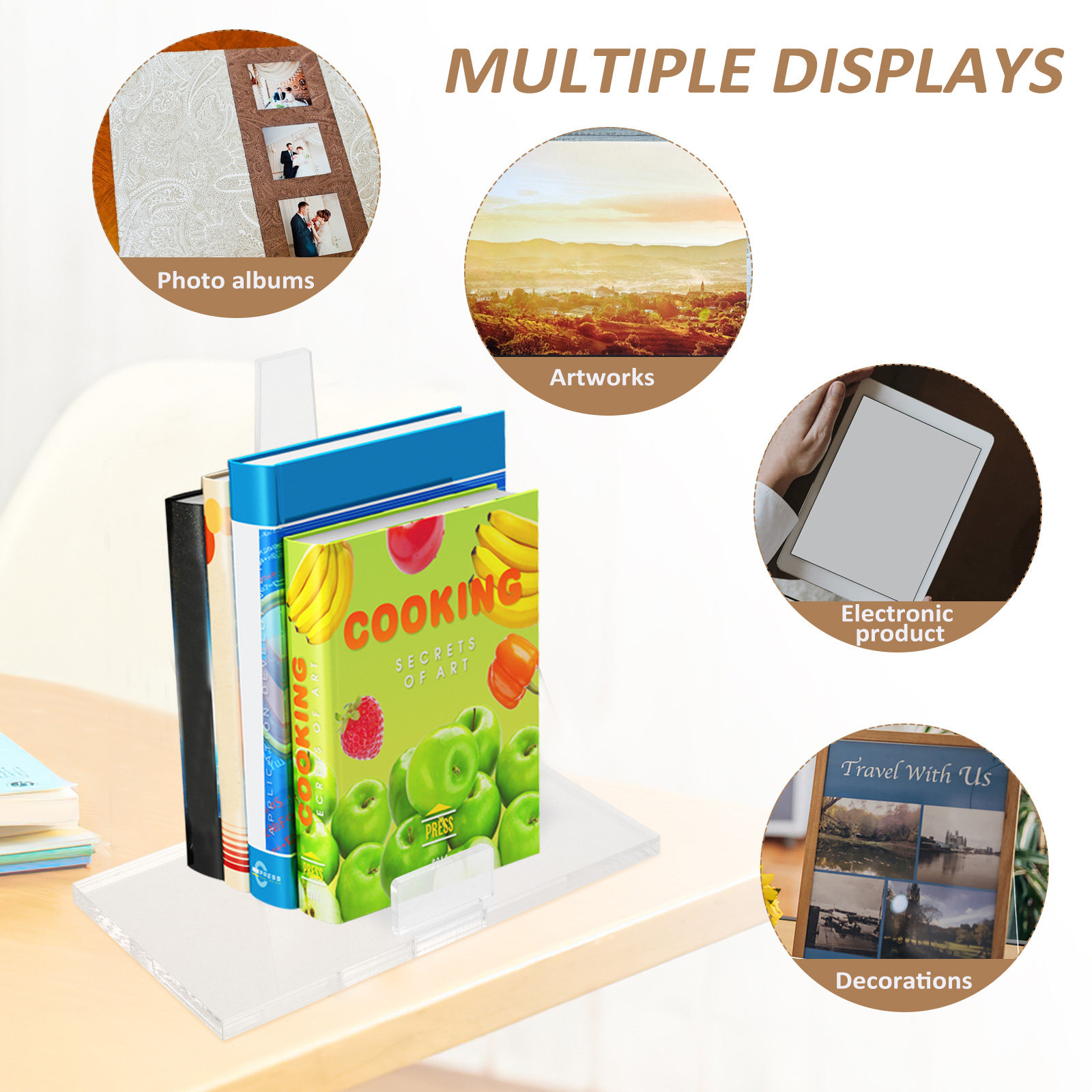Tragbarer kleiner Acryl-Bilder – Clear Acrylic Book Stand Holder Bewertung und Preis