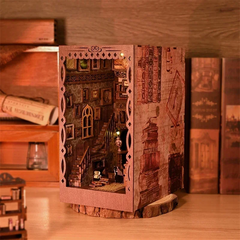 NEUER DIY Holz-Bücherregal-Ein – Diy Wooden Book Nook Kit Shelf Insert Bewertung und Preis