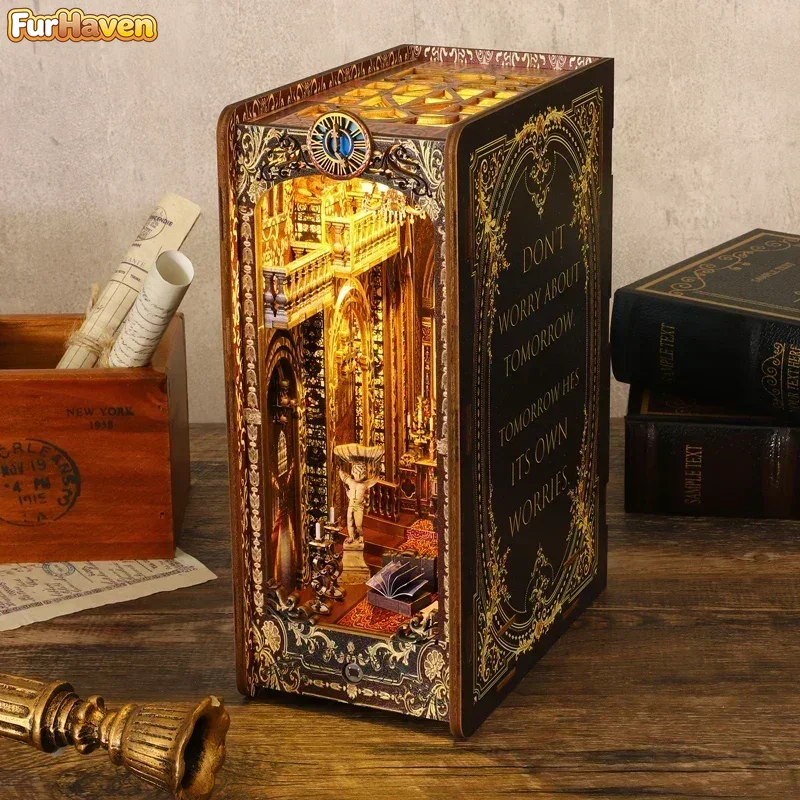 DIY Holz-Buchnischen-Einsatz-S – Diy Wooden Book Nook Kit Shelf Insert Bewertung und Preis