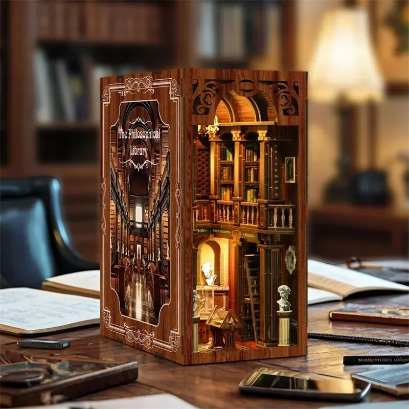 Philosophische Bibliothek Casa – Diy Wooden Book Nook Kit Shelf Insert Bewertung und Preis