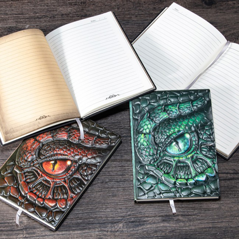 A5 3D-geprägtes Notizbuch mit  – Vintage Leather Journal Notebook Bewertung und Preis
